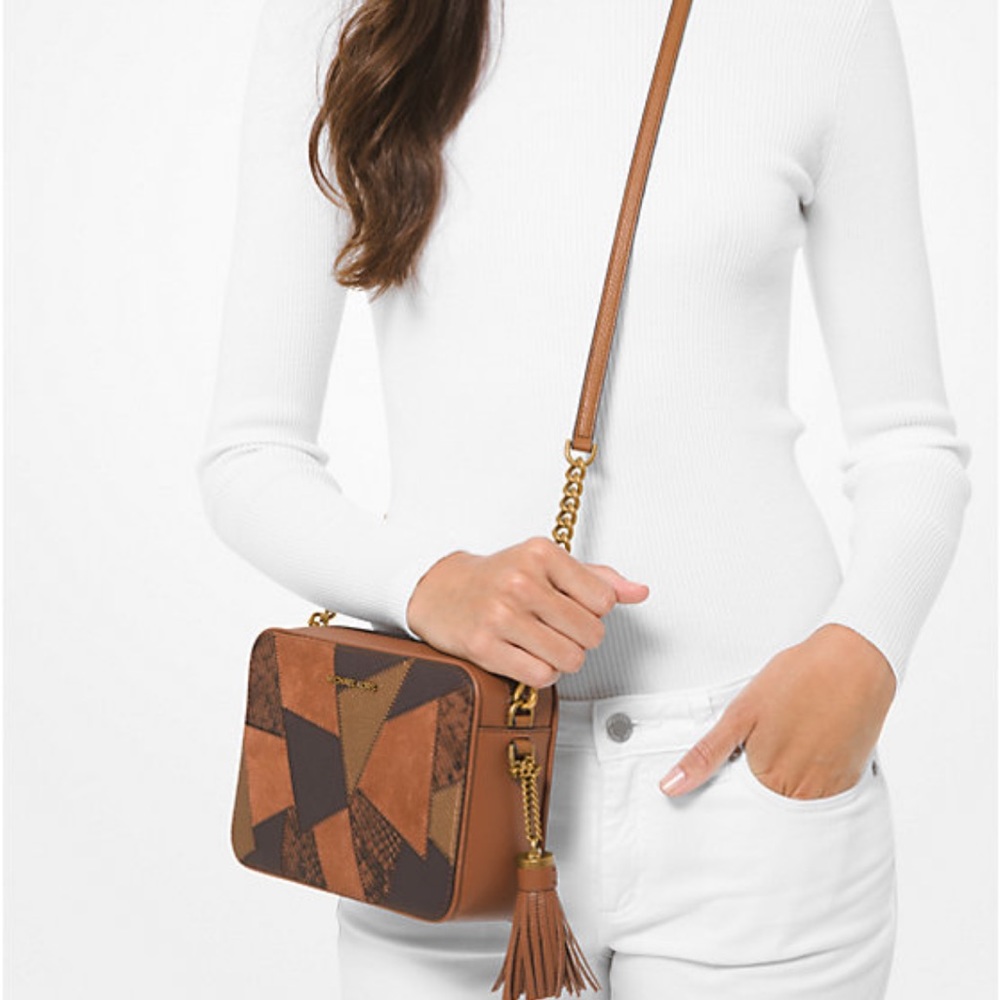 Michael Kors Jet Set Medium Patchwork Leather Cro… - image 4